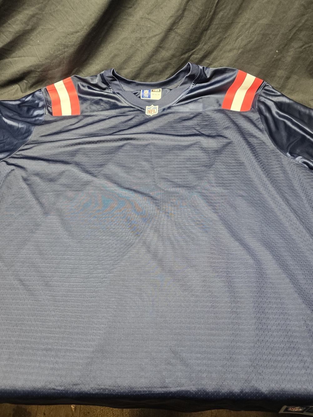 NFL Pro Line New England Patriots Blank Jersey Men's 4XL NWT Navy Customizable
